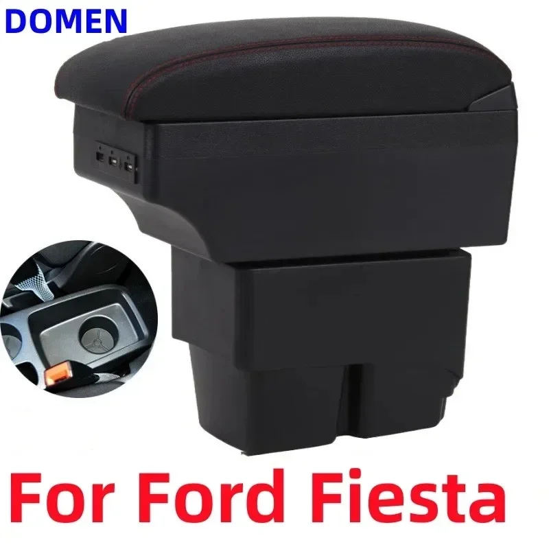 

NEW For Ford Fiesta Armrest box Interior details Parts special Retrofit parts Car accessories Center Storage box Car Arm