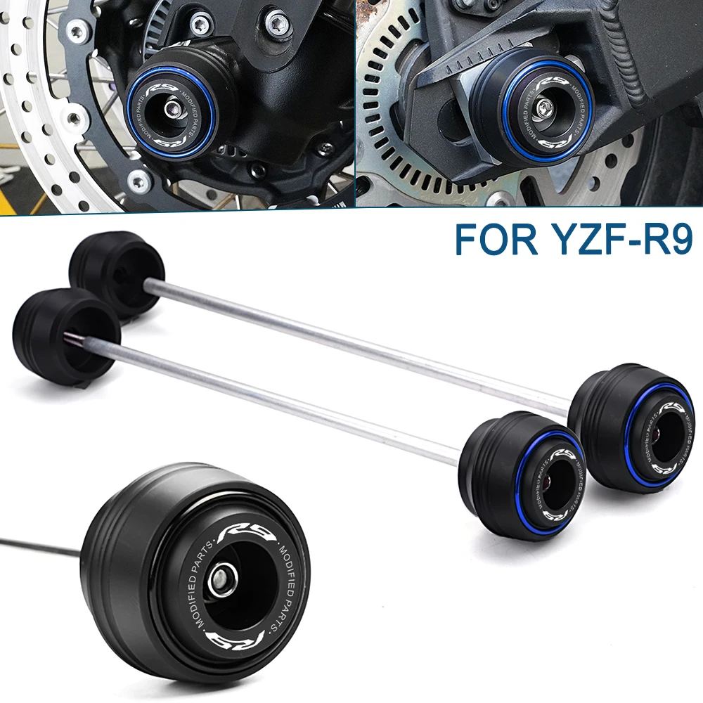 

For Yamaha R9 YZF R 9 YZFR9 YZF-R9 2025 Accessories Motorcycle Front Rear Wheel Fork Axle Crash Protector Anti-Collision Pad