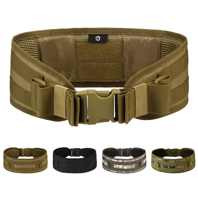 Tactical Padded Belt Airsoft CS Combat Molle Airsoft Belts Duty Paintball Waist Belt War Game Hunting Accessories