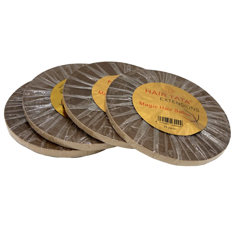 1 Roll 36 Yards Width 0.8/1cm Double Side Adhesive Hair Extensions Tape TATA Hair Extension Support Tape for Tape Hair Extension