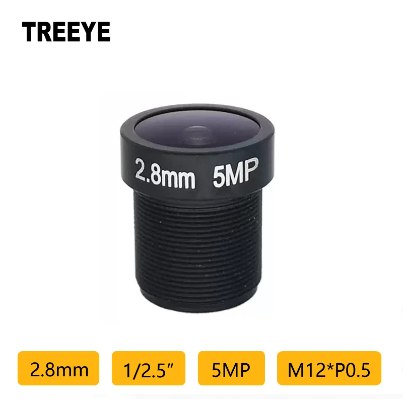 

HD 5MP 2.8mm Lens 1/2.5" MP M12 CCTV Lens Video Surveillance Camera Lens USB Camera Lens CCTV Accessories