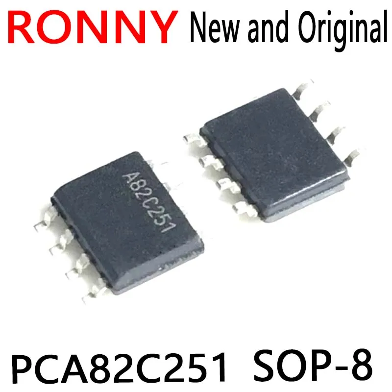 10PCS New and Original SOP-8 82C251 A82C251 PCA82C251T  PCA82C251