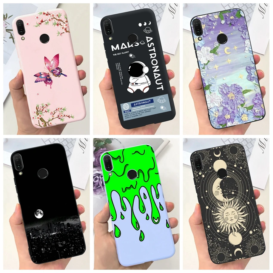 For Huawei Y9 Prime 2019 Case Shockproof Astronaut Silicone Soft Fundas For Huawei Y9 Y 9 Prime 2019 STK-LX3 JKM-LX3 Phone Cover