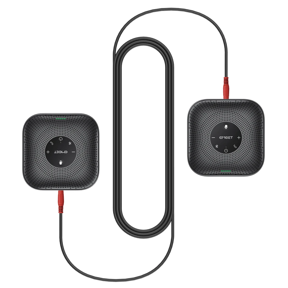 EMEET Draadloze Conferentie Speaker 360 °   Voice Meeting Microfoon met 4 ruisonderdrukkende microfoons Bluetooth-luidspreker voor op kantoor