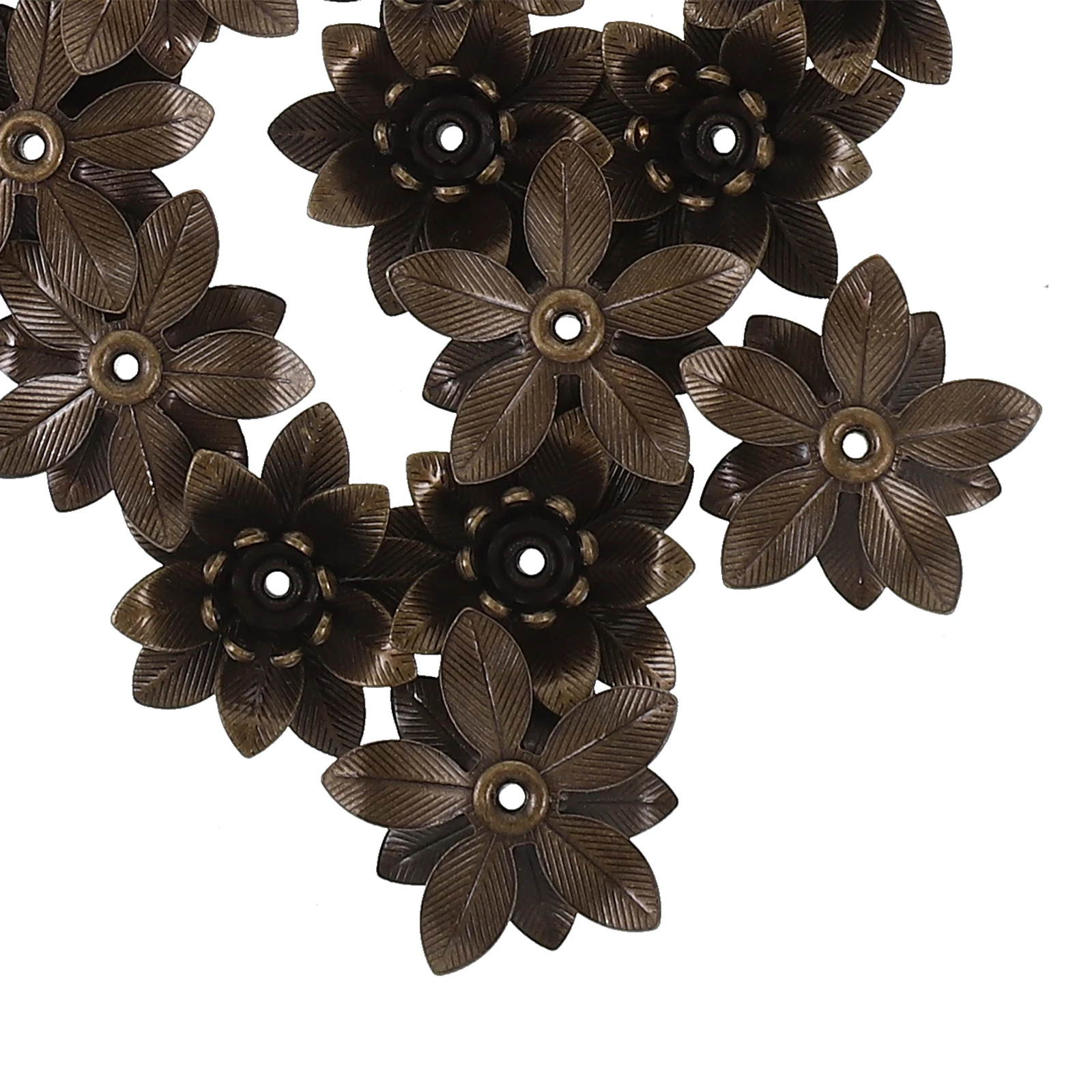 

50 Pcs Bulk Charms for Jewelry Making Flower Accessories Decoration Necklace Pendants