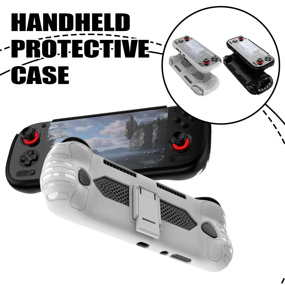 

Защитный чехол для портативной игровой консоли AYN Odin 3 – корпус из ТПУ со встроенной подставкой, ударопрочные игровые аксессуары с защитой от падений