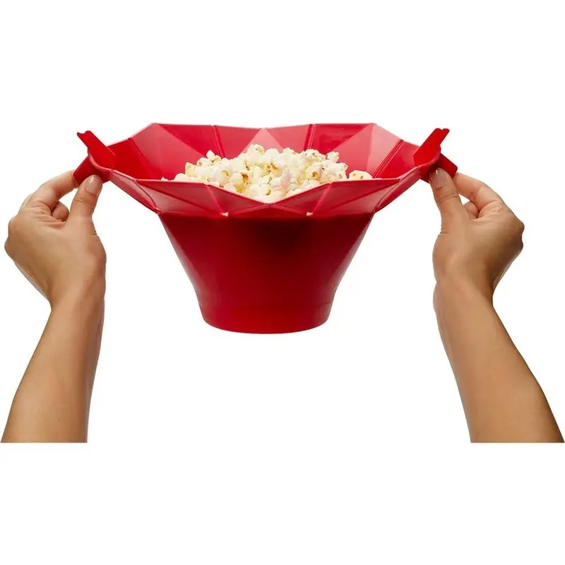 ABVG-Microwave Popcorn Bowl Popcorn Made Bowl DIY Popcorn Making Bowl Kitchen Popcorn Utensil Popcorn Bowl
