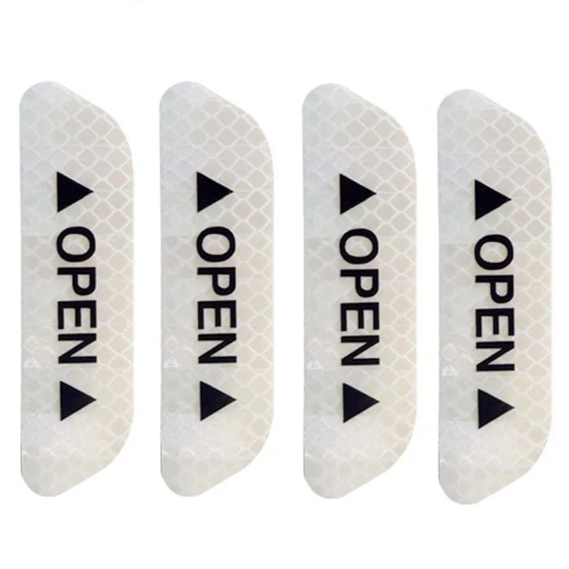 OPEN car stickers open door safety warning stickers Open door safety decoration stickers reflective car stickers image 5