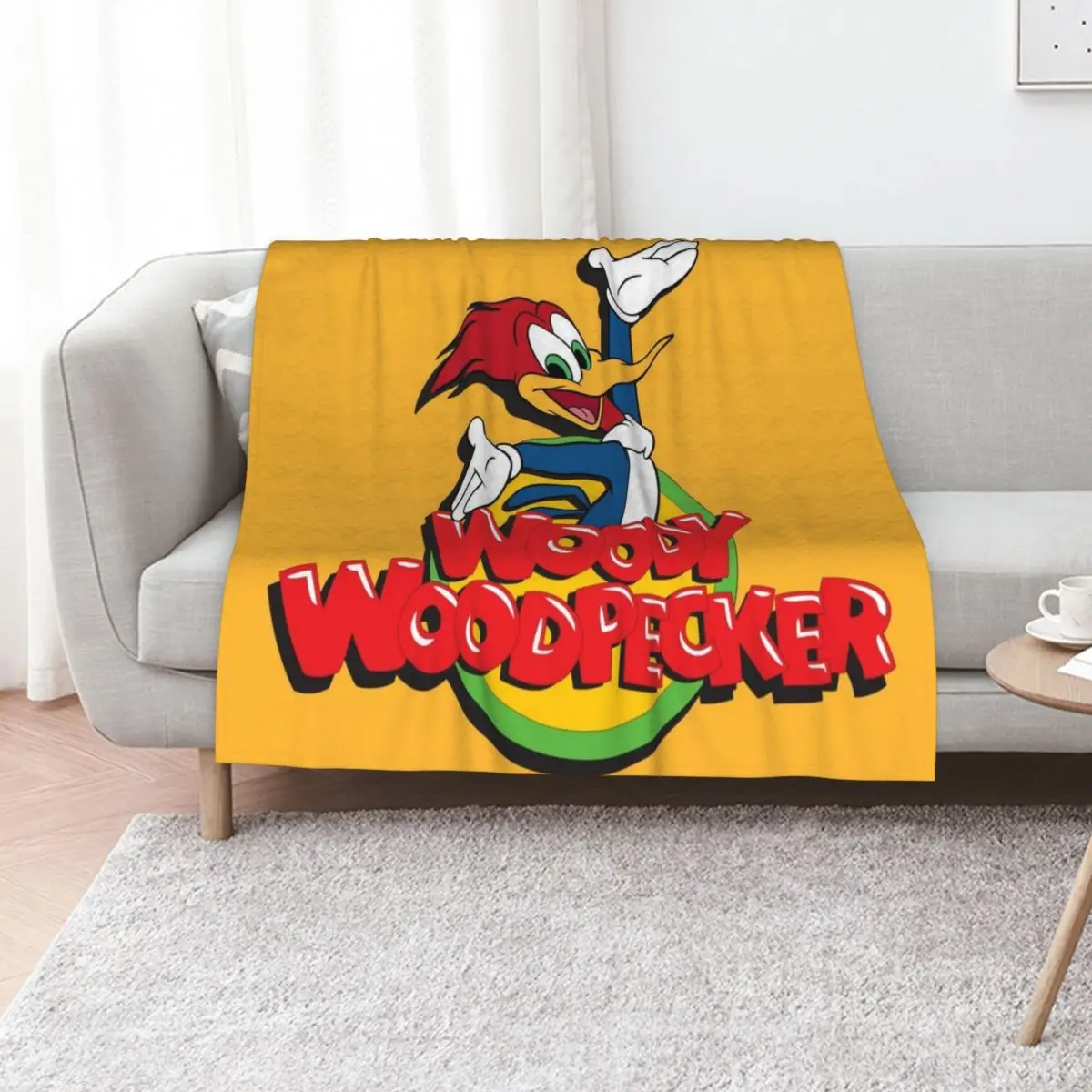 

Woody Woodpecker Throw Blanket Plaid Fashion Sofas for winter for babies Blankets