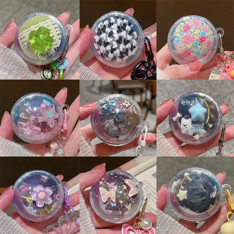 Étui transparent en TPU avec pendentif pour écouteurs Bluetooth sans fil Huawei FreeClip 2 S, motif étoiles 3D de dessin animé pour chiot
