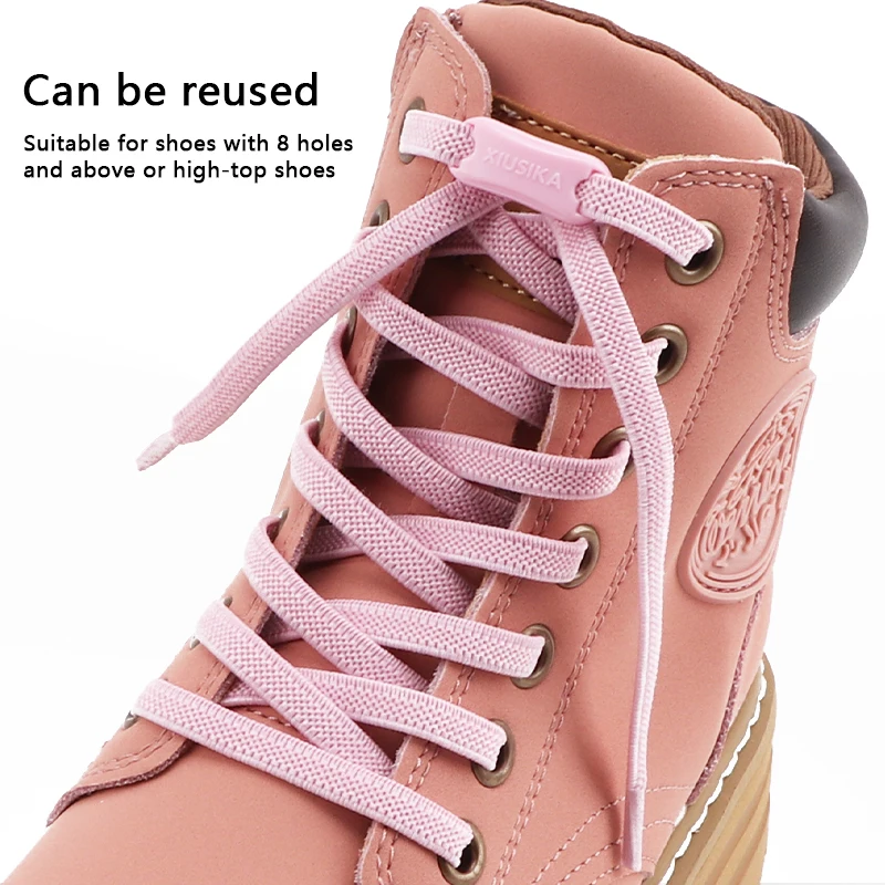 New Shoelaces Without Ties Shoe Laces Clip Elastic Lace for Sneakers Basketball No Tie Shoelace Lock Flat Stretch Shoestrings