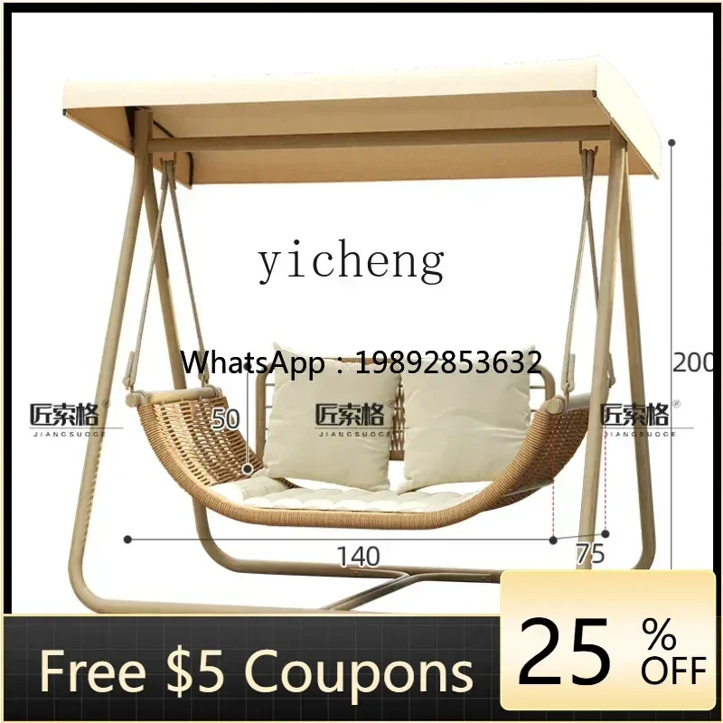

U9 outdoor swing courtyard villa outdoor hammock household rattan hanging chair home decor