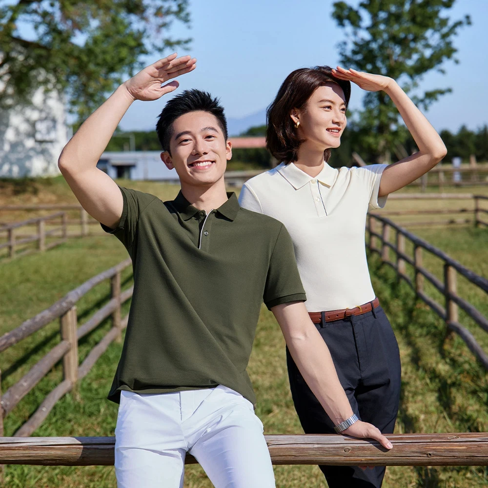 Men Women Couple Polo Shirts Short Sleeve Casual Breathable Golf T-Shirts Summer Korea Style Plain T-Shirts Men's Clothing
