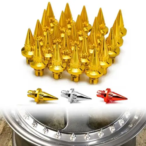 Cubierta de protección de perno de tornillo de neumático de coche, remaches de rueda de coche, cubierta decorativa de estilo, tuerca de coche, tapa de repuesto de llanta, 25 uds.