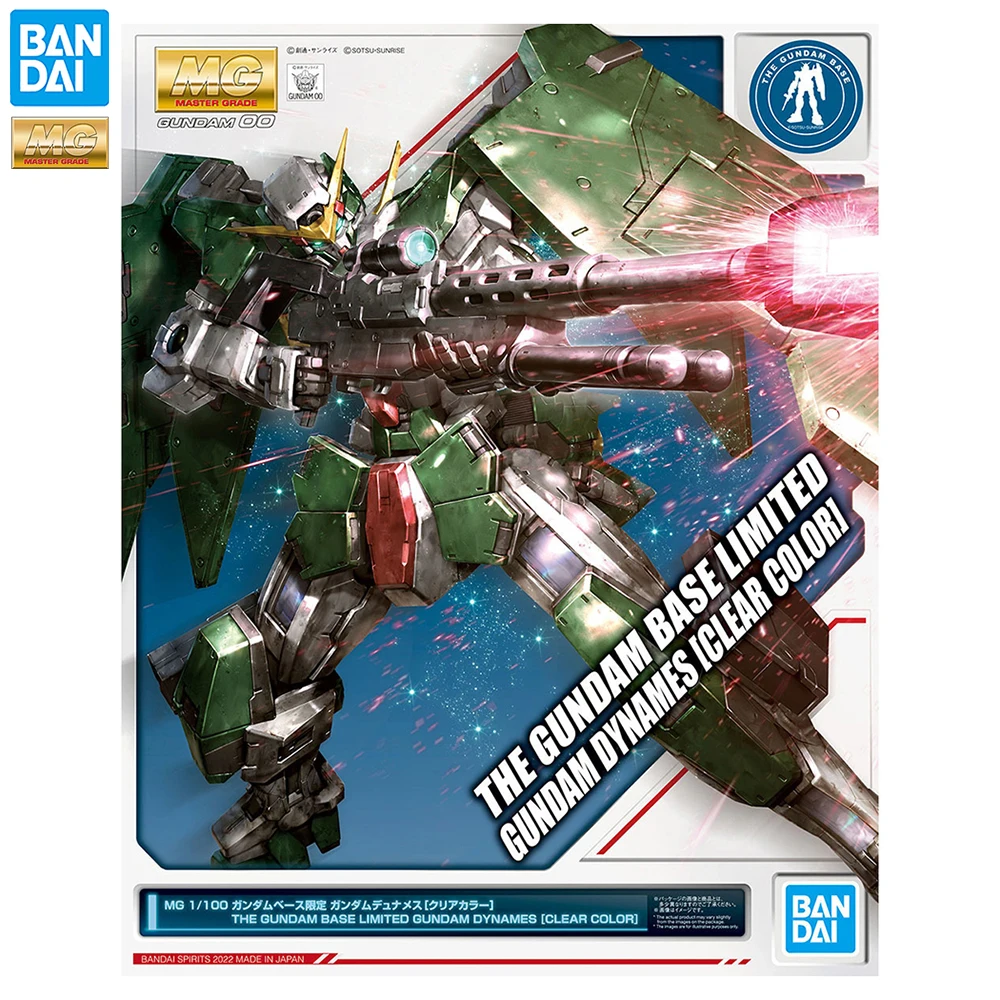 

[In Stock] Bandai MG The Gundam Base Limited Gundam Dynames (Clear Color) Nice 1/100 Assembling Action Figure Model Kit Toys