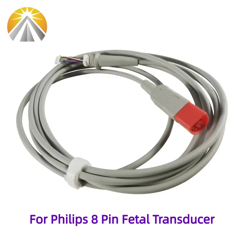 8 دبوس التحقيق إصلاح كابل الطبية الجنين توكو الولايات المتحدة FHR محول NFPHA9020 قابلة لإعادة الاستخدام لشركة فيليبس أفالون M2702A M2703A FM20 FM30 #5