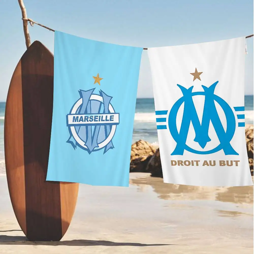 O-Olympiques D-DeS LOGO M-MarseilleS Microfiber Blanket Quick Beach Towels Oversized Printing Super Absorbent Pool Towel Blanket