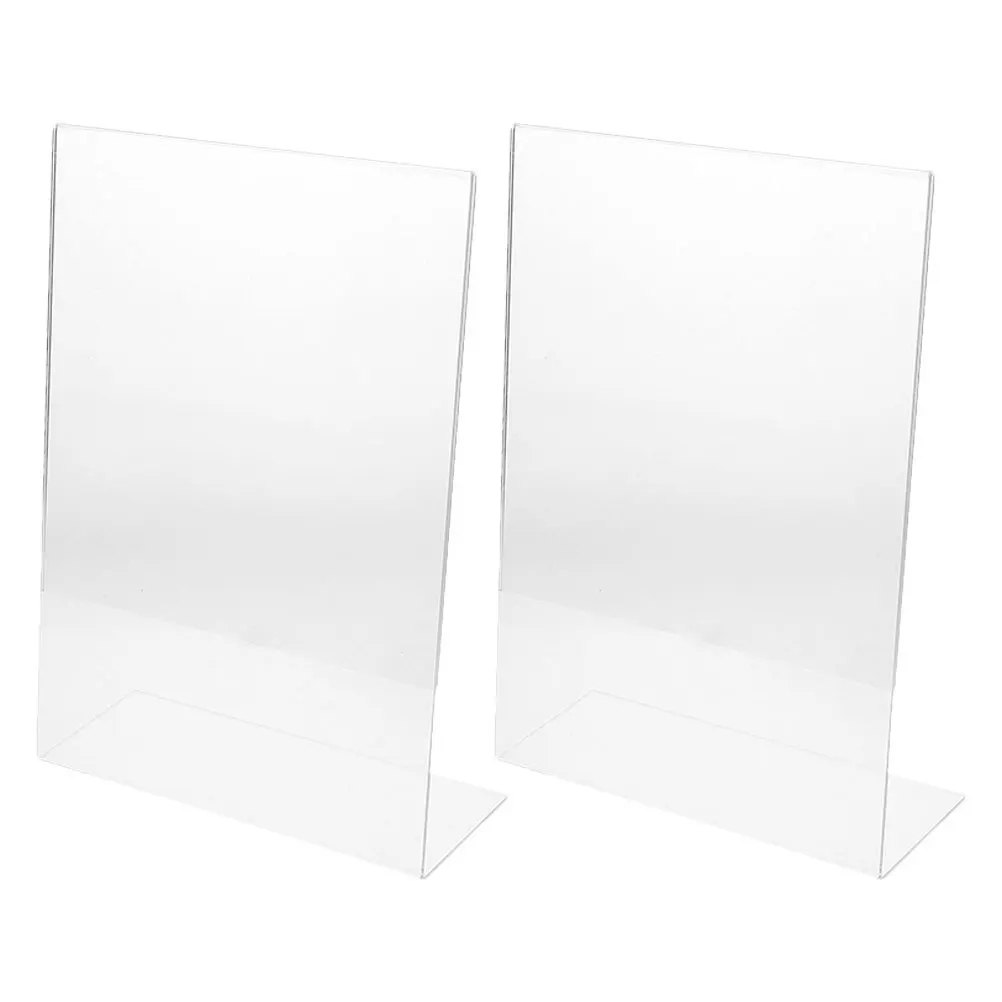 2Pcs Acrylic Transparent Writing Desktop Drawing Board Rack Adjustable Angle Portable Reading Support