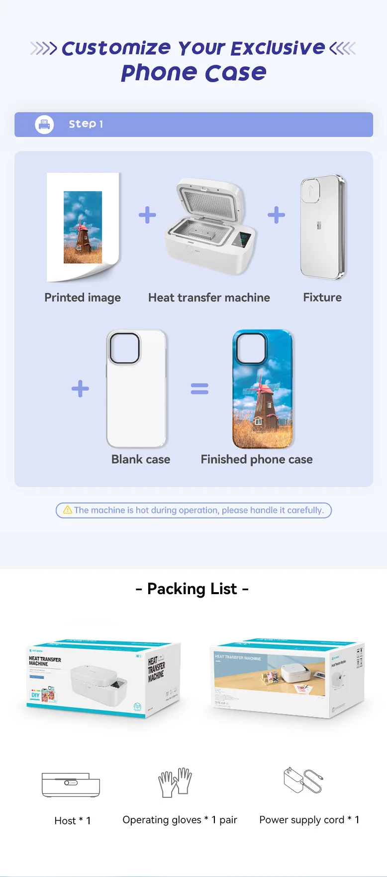 3D Sublimation Custom Mobile Cover Printing Machine Cell Phone Protectors Case Printing Machine