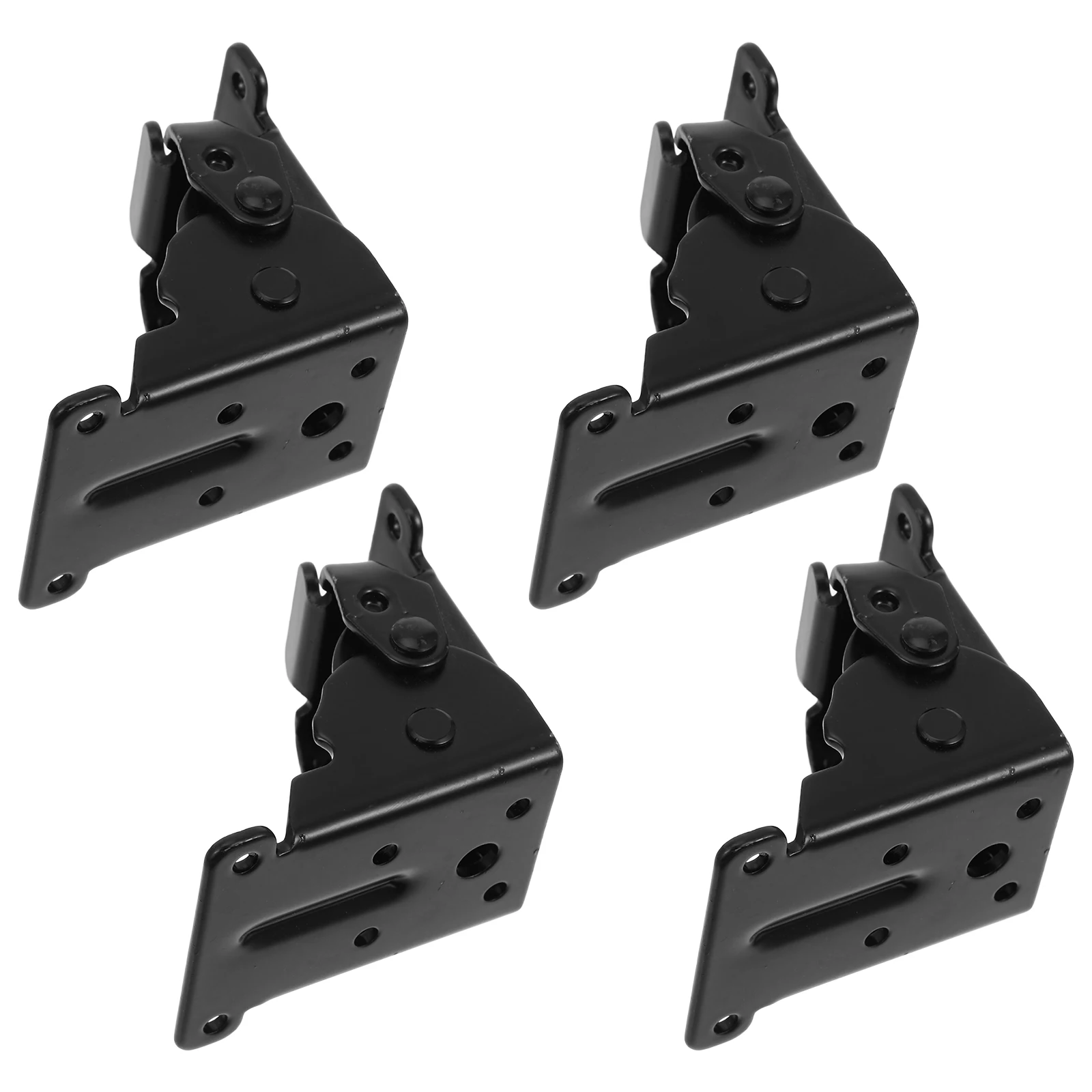 

4pcs Folding Hinge Heavy Duty 90 Degree Positioning Iron Door Shelf Spring Loaded Garages Hardware Accessories