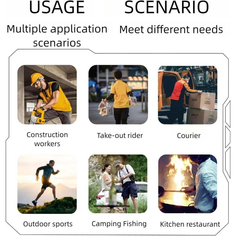 مروحة رقبة محمولة - طراز كوري، شحن USB، تشغيل هادئ مع شاشة رقمية، مروحة خصر صغيرة للاستخدام الخارجي - A77G