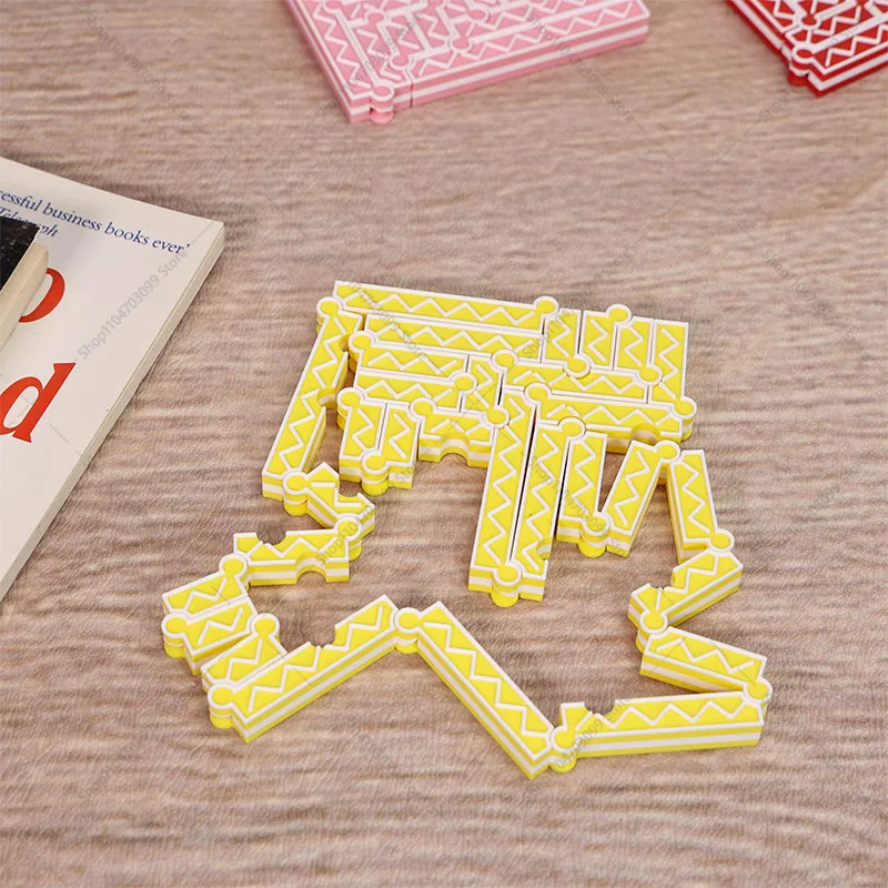 مكعبات بناء مسار المتاهة المعيارية DIY - لعبة ألغاز متشابكة، مجموعة لعب متاهة تجميع إبداعية، هدية دعابة للدماغ