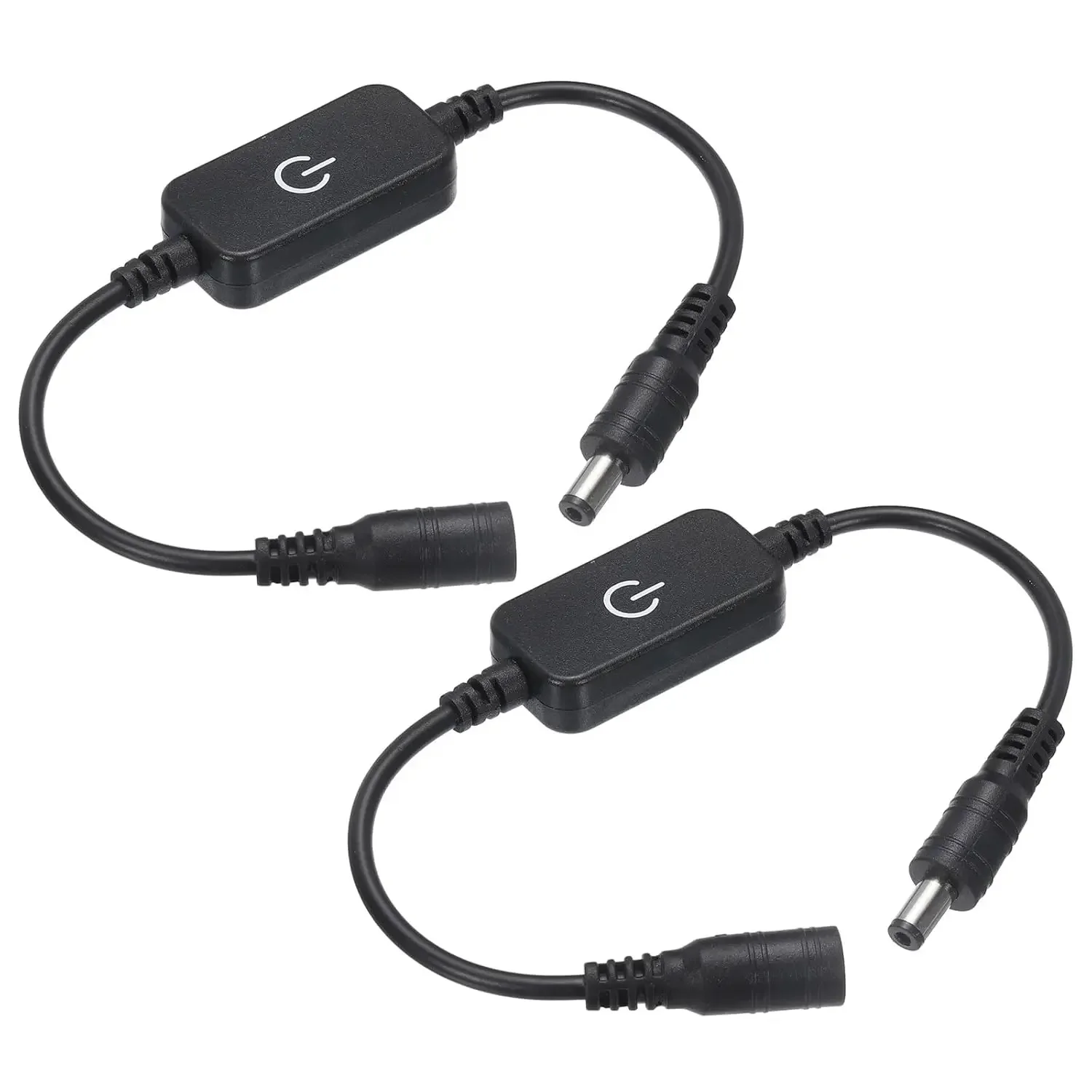 

Сенсорный контроллер-диммер для светодиодов с разъемами DC (папа/мама) 5.5*2.1 мм для лент 12В/24В 5050/2835