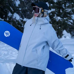 Casacos de esqui à prova de vento para homens e mulheres sobretudos de snowboard quentes, roupas engraçadas ao ar livre, tops soltos, novos, inverno, 3L, 2022