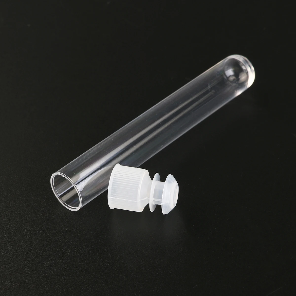 

25 Pcs Plastic Test Tube Tubes Lab Mini Bottles with Lids Experiment Container Small Containers Clear Tubestest Science