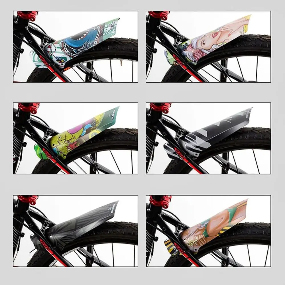 1Pc Bicycle Fenders Carbon Fiber Color Front /Rear Tire Wheel Universal Mudguard MTB Mountain Bike Wings Mud Guard