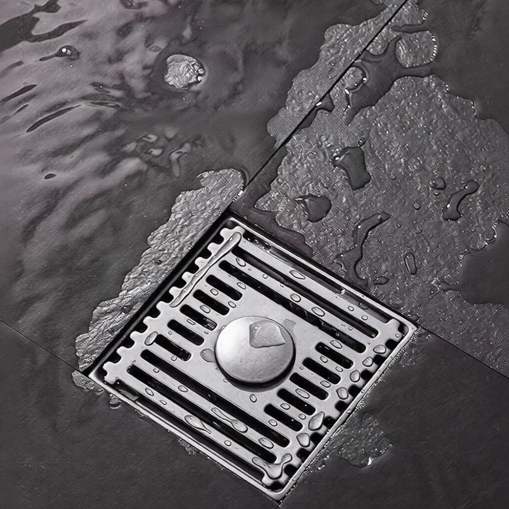 Stainless Steel Floor Drain Gun Gray Anti Odor Deodorant Insect Prevention Bathroom Laundry Filter Drainage Grid Cover