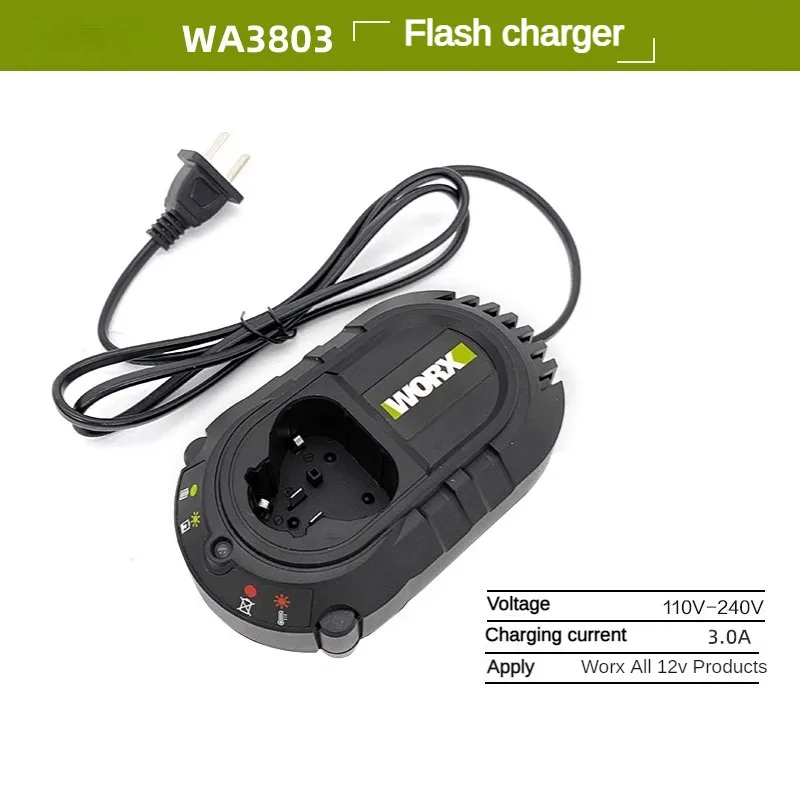 Original WORX WA3713 WA3803 12V Charger Universal 12V Lithium Battery Platform Multi Machine Shared