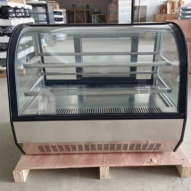 Counter Food Display Cabinet CE Cheap Pastry Desktop Glass Chiller Display Cabinet Refrigerator Refrigerated Display Cabinet