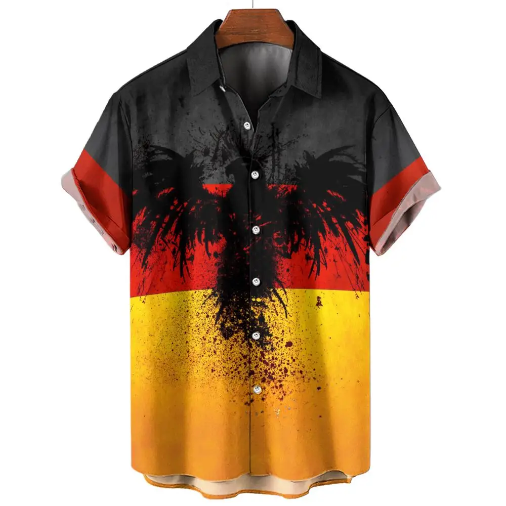 Best Choice Big Size Vintage Shirts For Men High Quailty Oversize Sports Shirts Men Summer Football Game Fans Tops Wholesale