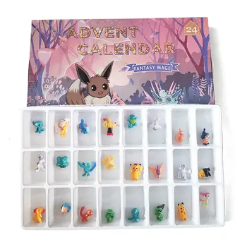 Adventní kalendář dětské hračky vánoční odpočítávací kalendář 24 ks/sada kreslený anime model malá panenka dekorace hračky dětský dárek 12 nejlepší prodej Adventní kalendář Minecraftu - №3