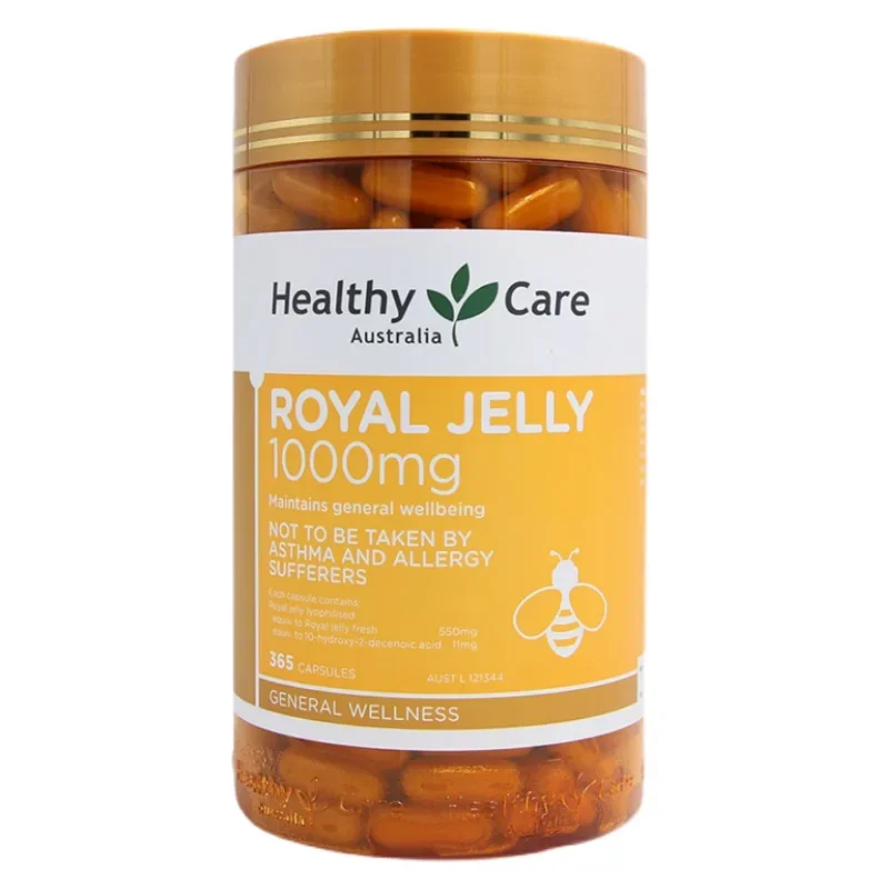 Premium Royal Jelly A Daily Dosage Provides Over 1000 Mg Royal Jelly Equivalent 365 Capsules