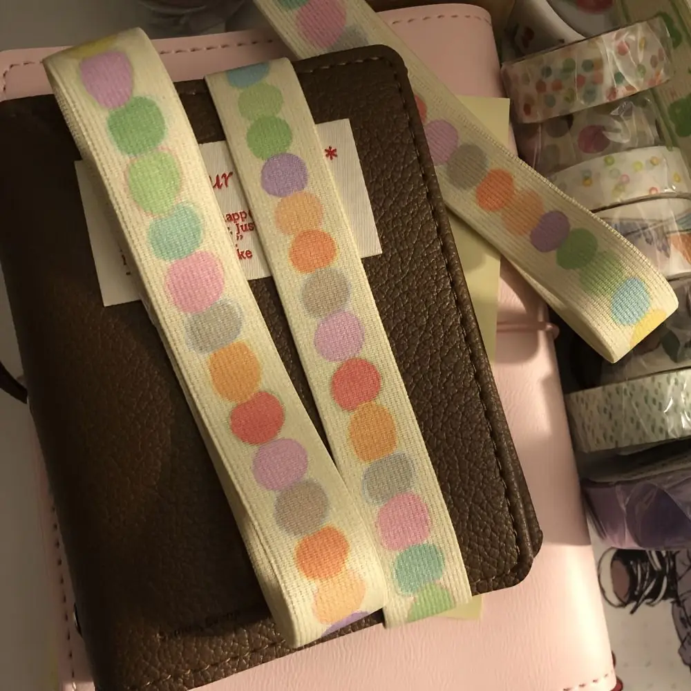 

Adjustable Notebook Straps Loose-leaf Notebook Cute Star Elastic Strap DIY Decoration Band Binding Rope Storage Accessory