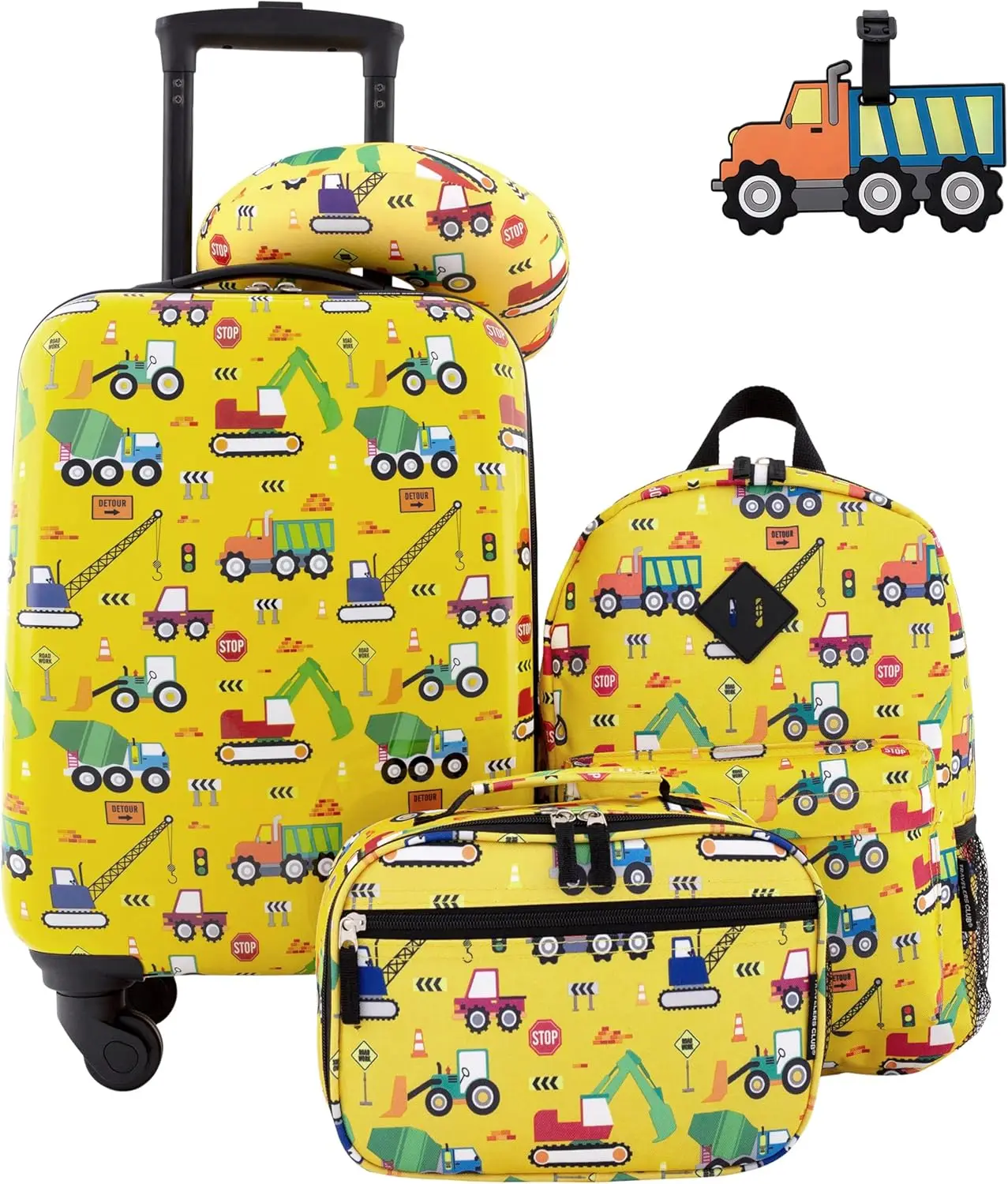 5 Piece Kids' Luggage Set, Cars