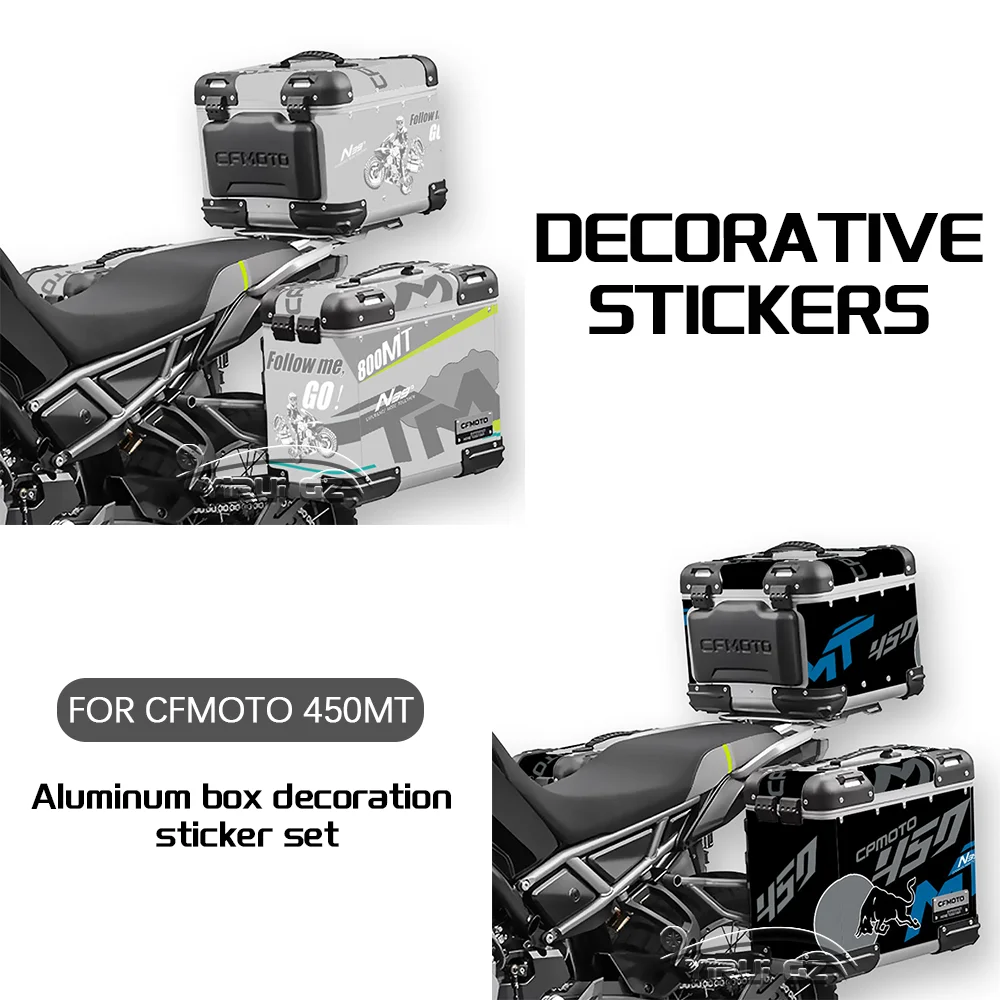 

For cfmoto 450MT 450 MT 450 3 x Decorative stickers Decal Set Suitable for Aluminum BOX pannier Graphics Kit Motorcycle Stickers
