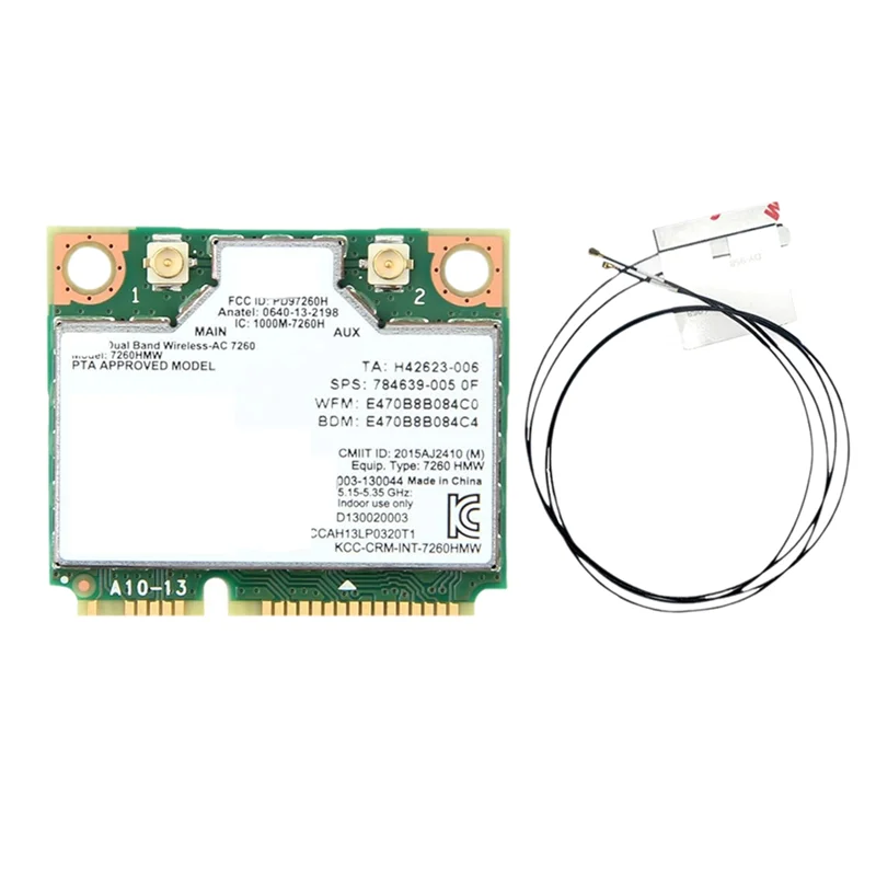 

ABGI-гигабитная беспроводная карта AC7260 WIFI5 Wi-Fi 2,4G/5G 1200M двухдиапазонная сетевая карта Bluetooth 4.0 AC7260