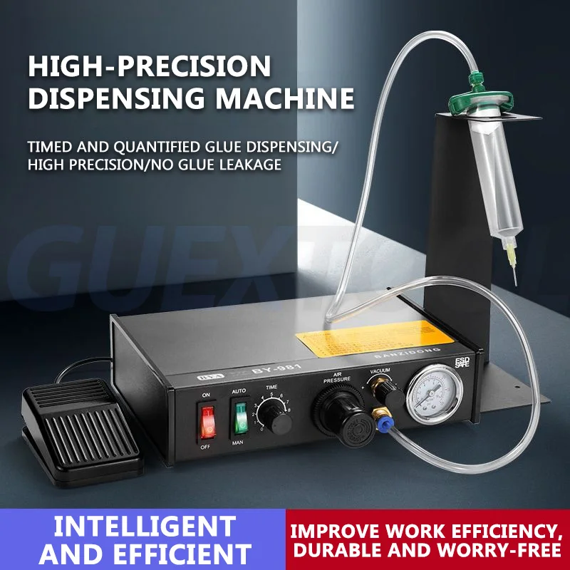 شبه تلقائي الغراء موزع توزيع آلة إيبوكسي الراتنج شبه تلقائي السائل الغراء حقن آلة دليل موزع دواسة للغراء / المذيب / اللاصق / المواد الكيميائية / الطلاء / معجون لحام #6