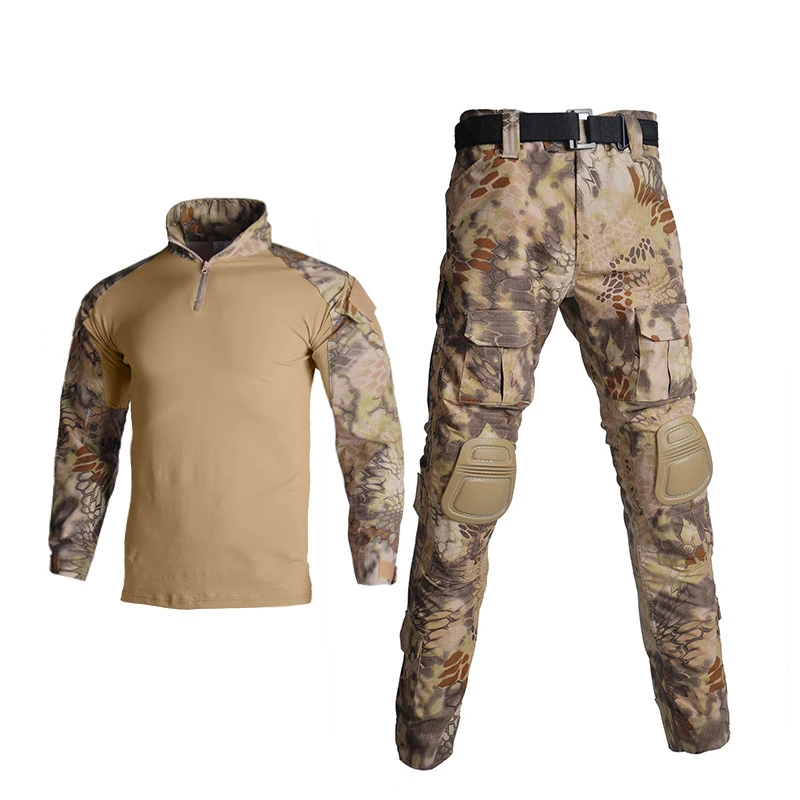 Mens Camo Tactical Uniform Airsoft Ripstop Sets Multi Pocket Hunting Pants Man Trainning Shirts Paintball Clothes Outdoor Suit - view 3