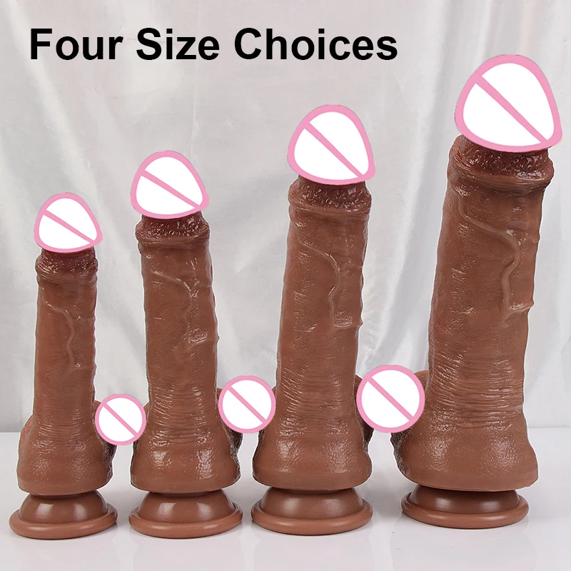 Soft Flexible Dildo Realistic Huge Penis Anal Sex Toy For Women Silicone Suction Cup Big Dick Butt Plug G-Spot Vagina Stimulator