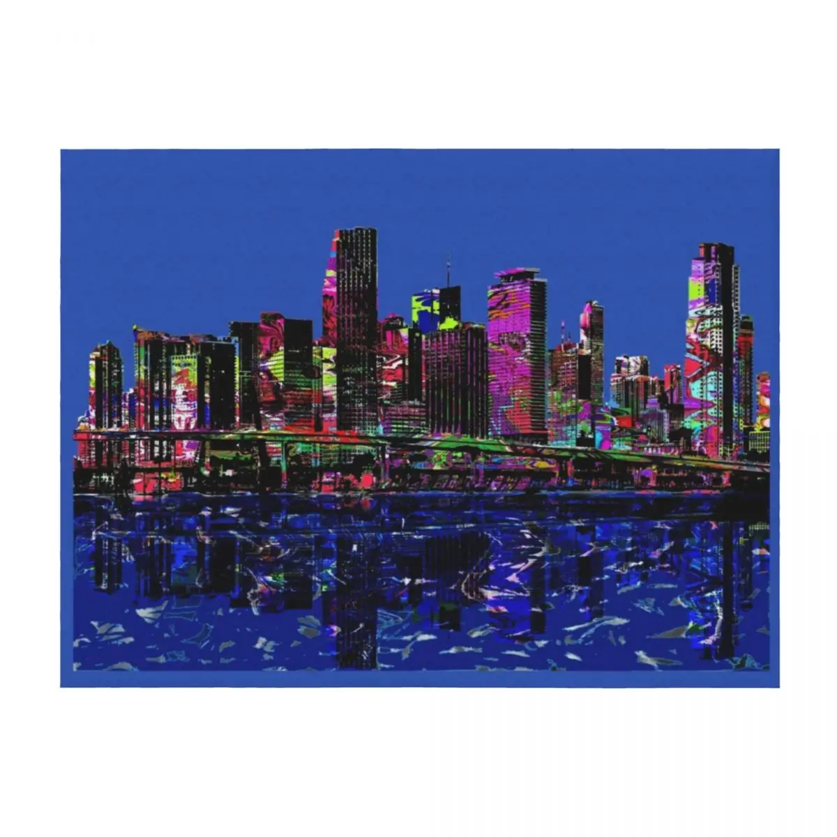 

Miami in graffiti Throw Blanket For Baby for winter Quilt Stuffeds Blankets