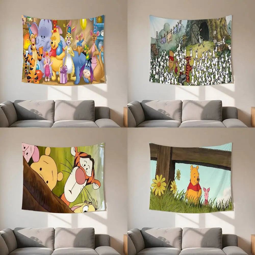 W-Winnies-the P-Poohs Tapestry Customizable Tapestries Of Various Styles,wall Hangings, Celebrity Photo Printing,wall Hangings