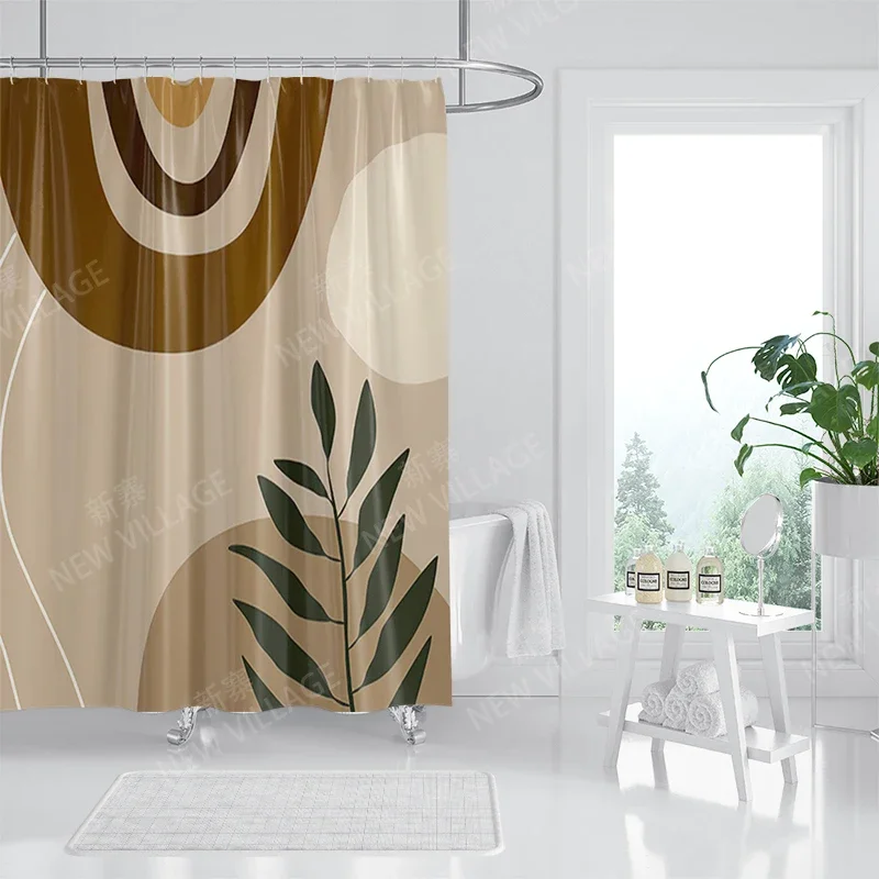 Waterproof fabric shower curtain Bathroom curtain accessories 180x200 Bath curtain for shower 240*200 nordic boho decor 240x200