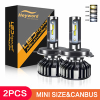 Heyword 22000lm 120W 1860 CSP chip 3000k/4300k/6000k/8000k Car LED Headlight   h4 h7 h1 LED headlights 9005 H7  h11 led light