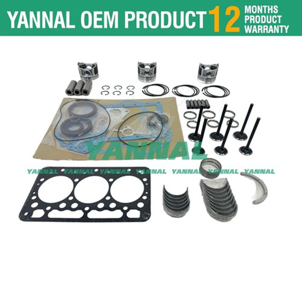 

D722 D722EBH D722E Overhaul Piston Rebuild Kit for Kubota engine K008