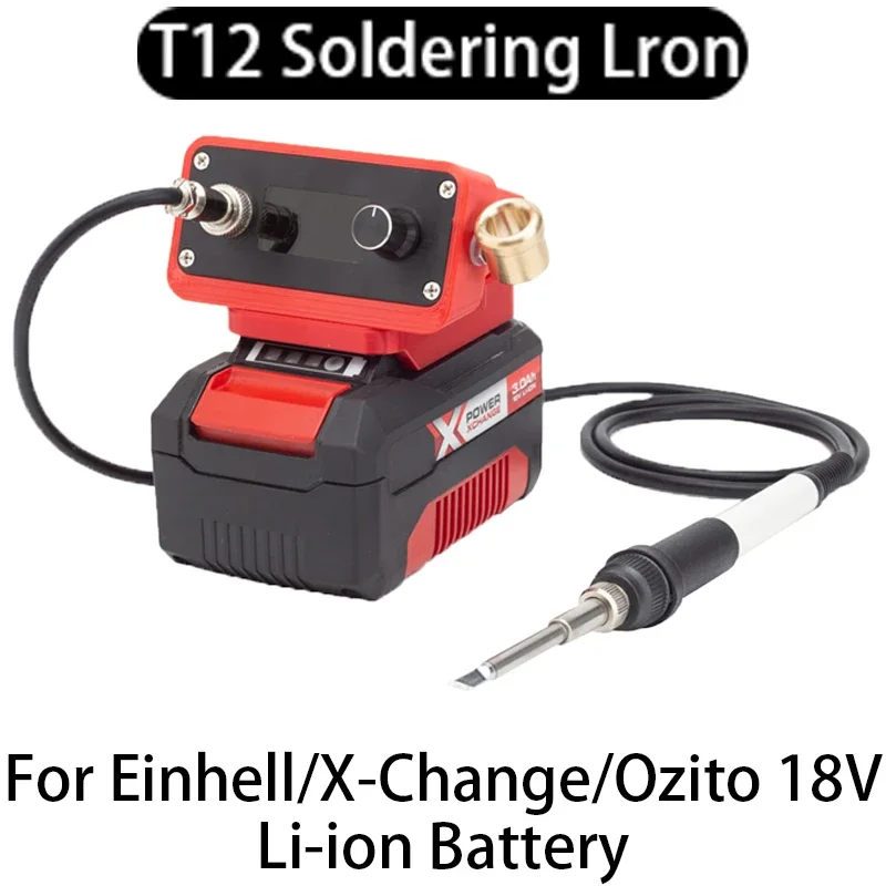 

OLD T12 Cordless Soldering Iron Station For Einhell/X-Change/Ozito 18V Team Li-ion Battery Electric Solder