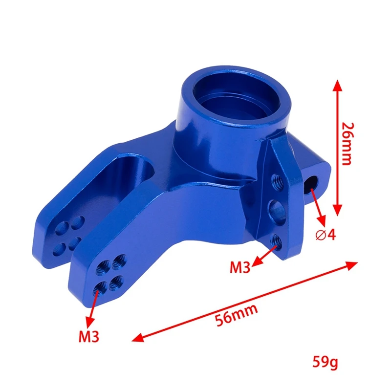 Metalen achternaven Fusees AR 330404   Voor Arrma 1/8 Kraton Notorious Outcast 6S BLX RC Auto Upgrade Onderdelen